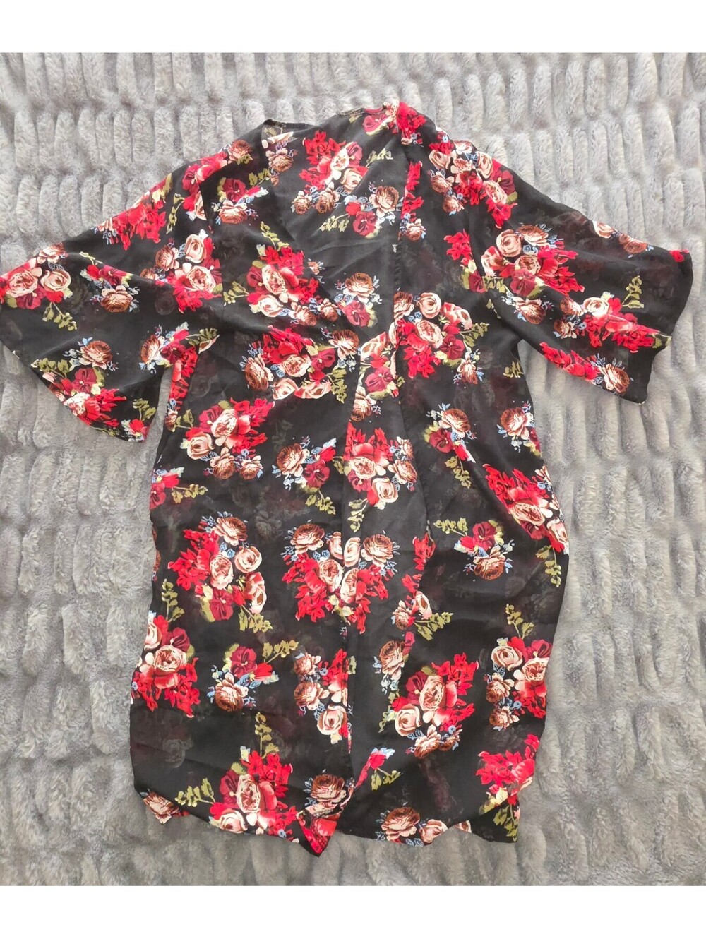 Black floral romper